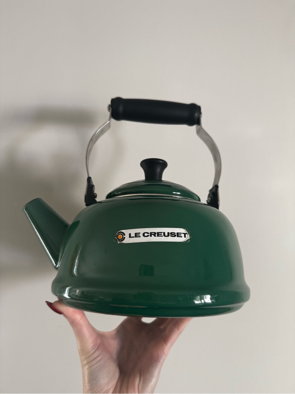 Le Creuset CLASSIC 1.7 QT WHISTLING TEA KETTLE GREEN Missing whistle
